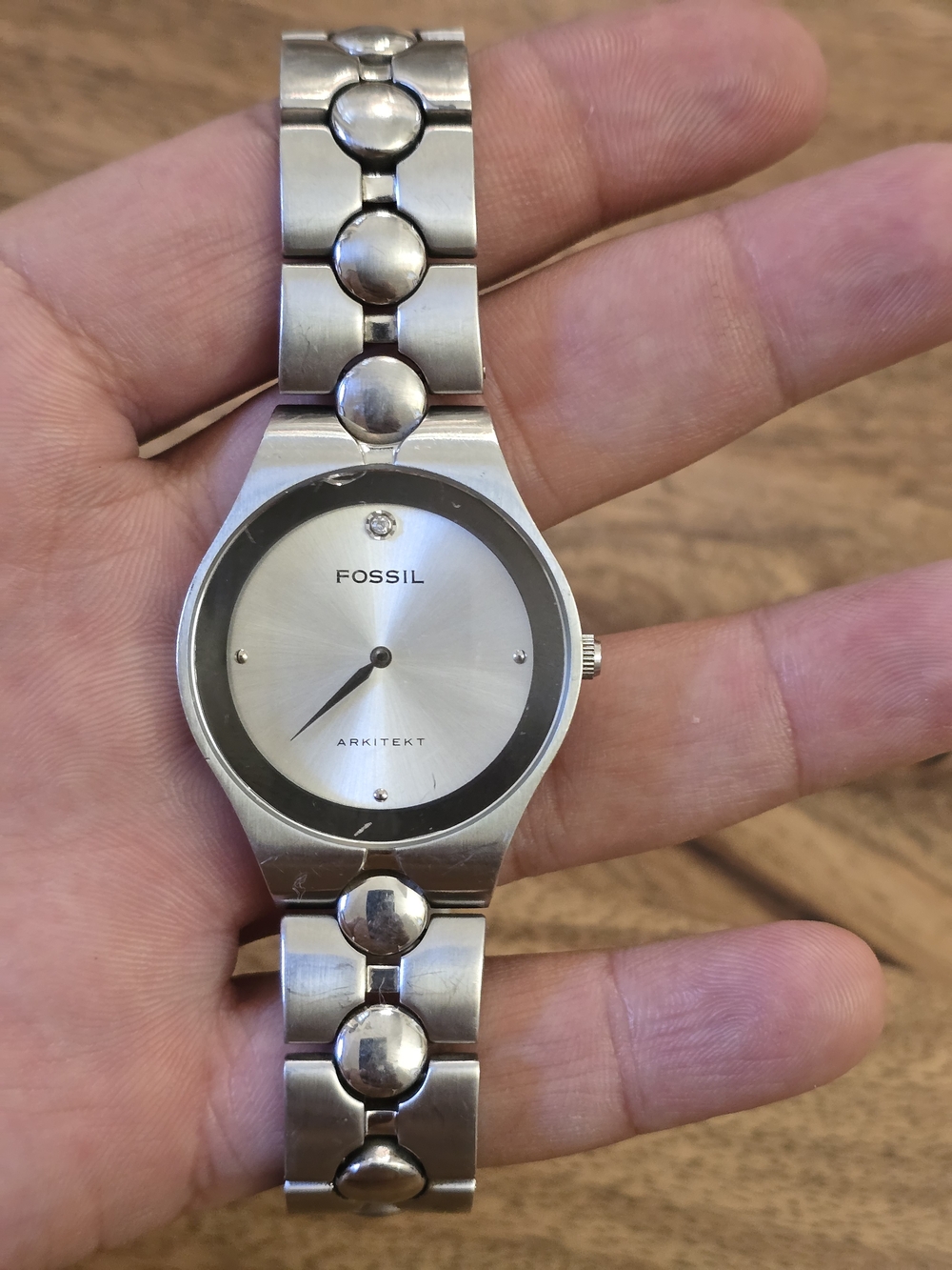 Fossil Arkitekt Stainless Steel Silver Women's Watch